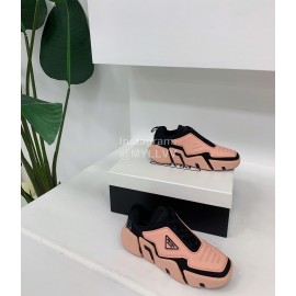 Prada Fashion Thick Soled Casual Shoes For Men And Women Pink