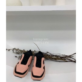 Prada Fashion Thick Soled Casual Shoes For Men And Women Pink