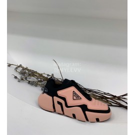 Prada Fashion Thick Soled Casual Shoes For Men And Women Pink