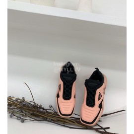 Prada Fashion Thick Soled Casual Shoes For Men And Women Pink