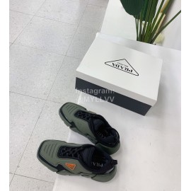 Prada Fashion Thick Soled Casual Shoes For Men And Women Green