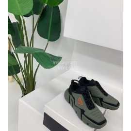 Prada Fashion Thick Soled Casual Shoes For Men And Women Green