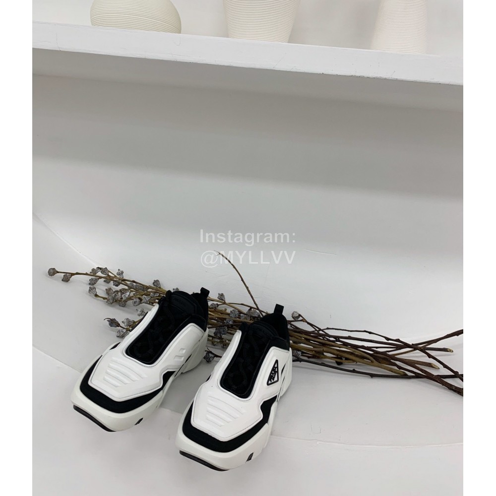 Prada Fashion Thick Soled Casual Shoes For Men And Women White