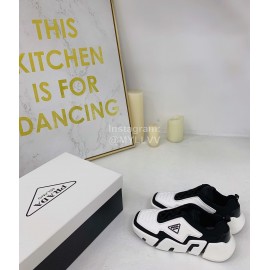 Prada Fashion Thick Soled Casual Shoes For Men And Women White