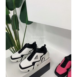 Prada Fashion Thick Soled Casual Shoes For Men And Women White