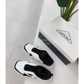 Prada Fashion Thick Soled Casual Shoes For Men And Women White