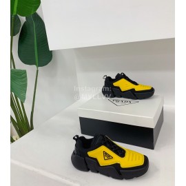 Prada Fashion Thick Soled Casual Shoes For Men And Women Yellow