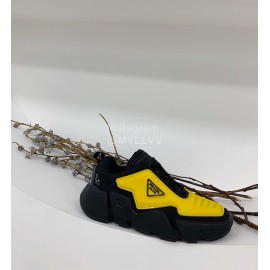 Prada Fashion Thick Soled Casual Shoes For Men And Women Yellow