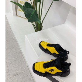Prada Fashion Thick Soled Casual Shoes For Men And Women Yellow