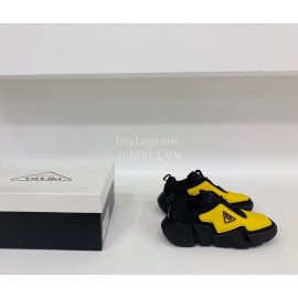 Prada Fashion Thick Soled Casual Shoes For Men And Women Yellow