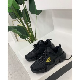 Prada Fashion Thick Soled Casual Shoes For Men And Women Black