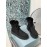 Prada Autumn And Winter Thick Soled Wool High Top Shoes Black