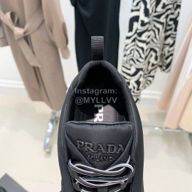 Prada New Thick Bottom Sneakers In Autumn And Winter For Women Black