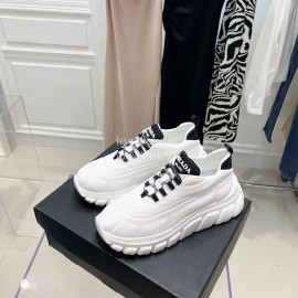 Prada New Thick Bottom Sneakers In Autumn And Winter For Women White