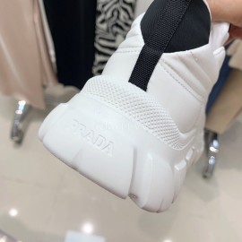 Prada New Thick Bottom Sneakers In Autumn And Winter For Women White