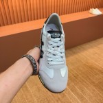 Premiata Vintage Cowhide Canvas Sneakers For Men Beige