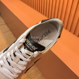 Premiata Vintage Cowhide Canvas Sneakers For Men Beige