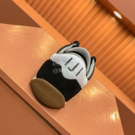 Premiata Vintage Cowhide Canvas Sneakers For Men Black