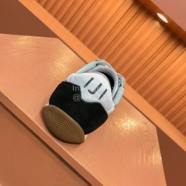 Premiata Vintage Cowhide Canvas Sneakers For Men Gray