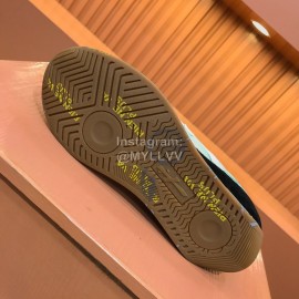 Premiata Vintage Cowhide Canvas Sneakers For Men Gray