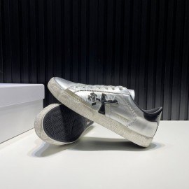Premiata New Cowhide Canvas Sneakers For Men Silver