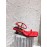 Proenza Schouler Summer Square Head Sheepskin High Heel Scandals For Women Red