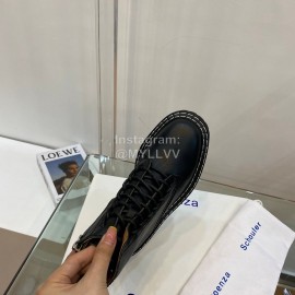 Proenza Schouler Autumn Winter New Leather Martin Boots For Women Black