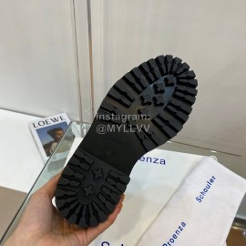 Proenza Schouler Autumn Winter New Leather Martin Boots For Women White