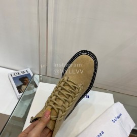 Proenza Schouler Autumn Winter New Leather Martin Boots For Women Brown