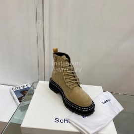 Proenza Schouler Autumn Winter New Leather Martin Boots For Women Brown