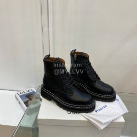 Proenza Schouler Autumn Winter New Leather Martin Boots For Women