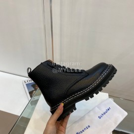 Proenza Schouler Autumn Winter New Leather Martin Boots For Women
