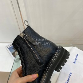 Proenza Schouler Autumn Winter New Leather Martin Boots For Women