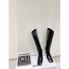 Proenza Schouler New Patent Leather Long Boots For Women Black