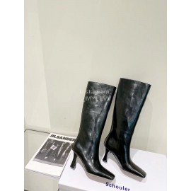 Proenza Schouler New Patent Leather Long Boots For Women Black