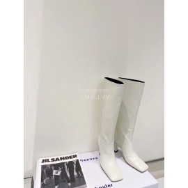 Proenza Schouler New Patent Leather Long Boots For Women White