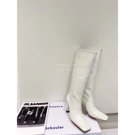 Proenza Schouler New Patent Leather Long Boots For Women White