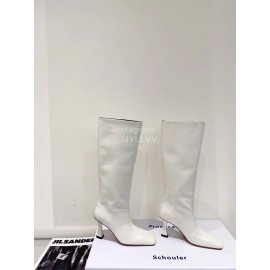 Proenza Schouler New Patent Leather Long Boots For Women White