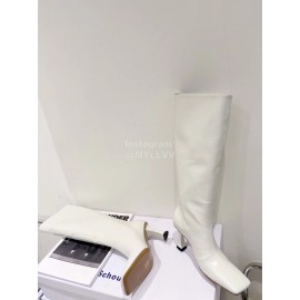 Proenza Schouler New Patent Leather Long Boots For Women White