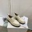 Proenza Schouler Autumn Winter Litchi Cattle Leather Shoes For Women White