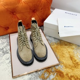 Proenza Schouler Leather Lace Up Martin Boots For Women 