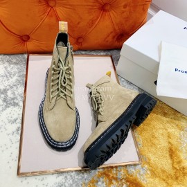 Proenza Schouler Leather Lace Up Martin Boots For Women 