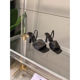 Proenza Schouler Soft Sheepskin High Heeled Sandals For Women Black