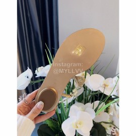 Rene Caovilla New Pearl Bow Sheepskin Flat Heel Sandals For Women Gold