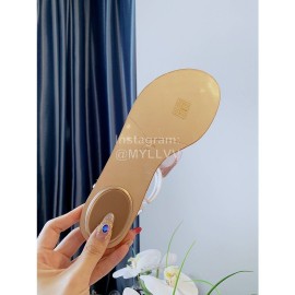 Rene Caovilla New Diamond Bow Sheepskin Flat Heel Sandals For Women Pink