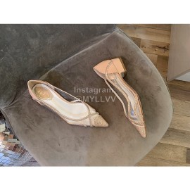 Rene Caovilla Autumn Diamond Pointed High Heels For Women Gold