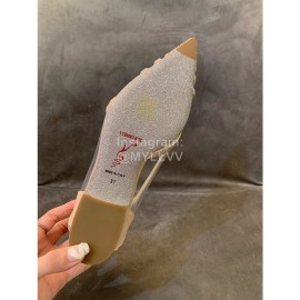 Rene Caovilla Autumn Diamond Pointed High Heels For Women Gold