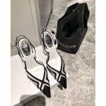 Rene Caovilla Crystal Pvc Pointed High Heel Sandals For Women Black