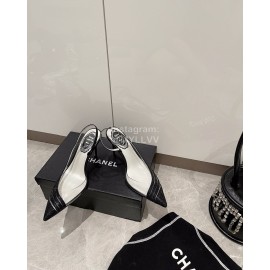 Rene Caovilla Pvc Sheepskin Pointed High Heels For Women Black