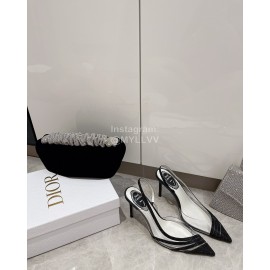 Rene Caovilla Pvc Sheepskin Pointed High Heels For Women Black